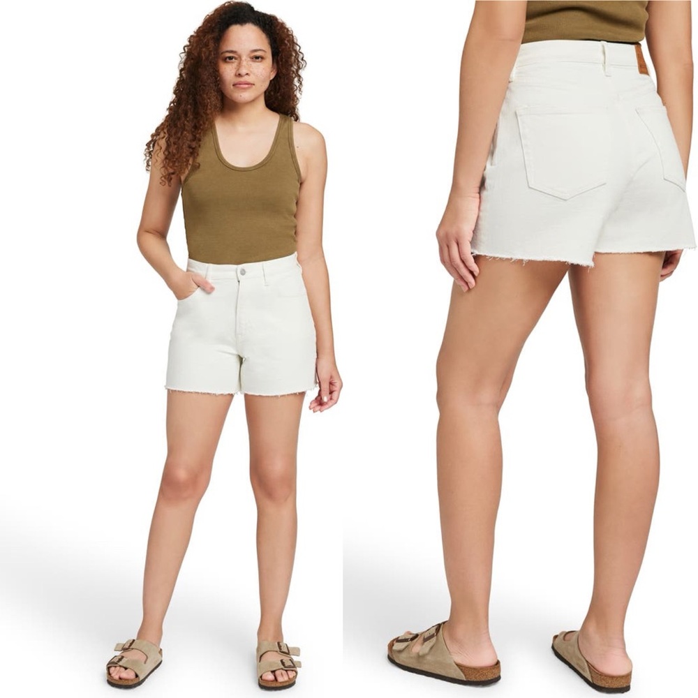 NWT Faherty High Rise Waist Organic Cotton Denim Shorts Sz 31